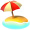Beach With Umbrella emoji on Apple
